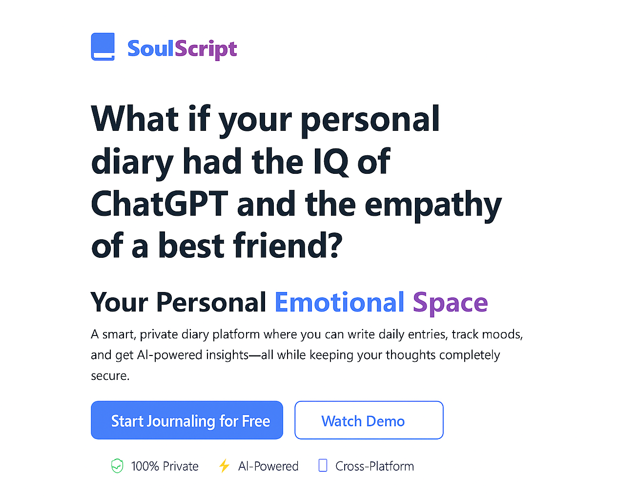 Soulscript AI Diary